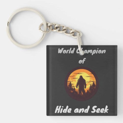 Big Foot  Hide and Seak Champion Sherpa Blanket Keychain