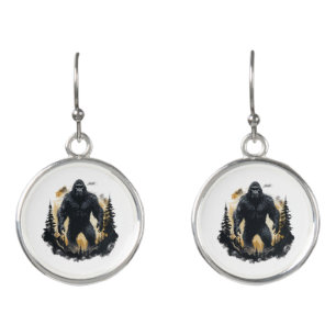 Big Foot In The Forrest Earrings