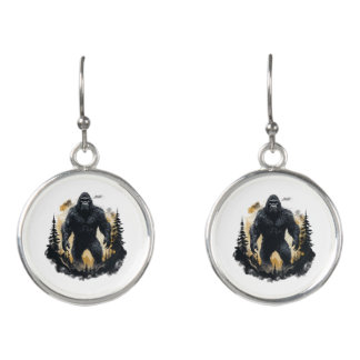 Big Foot In The Forrest Earrings