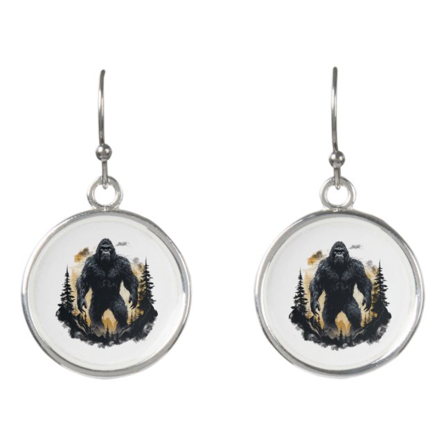 Big Foot In The Forrest Earrings (Front)