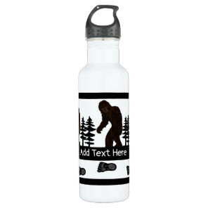 Big Foot in Trees Personalized  Stainless Steel   Stainless Steel Water Bottle