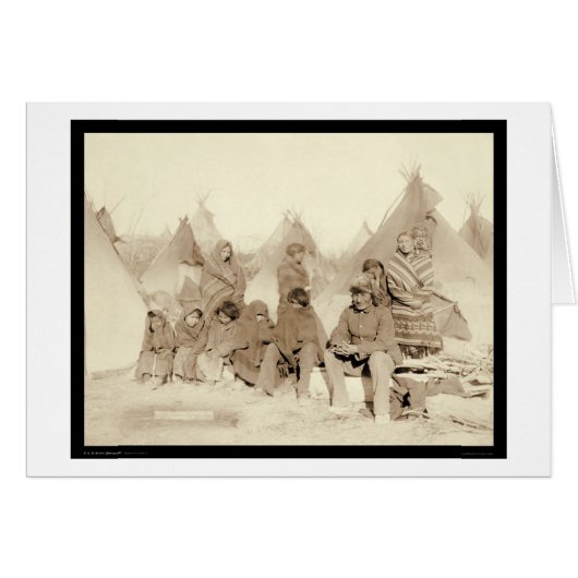 Big Foot Miniconjou Indian Camp SD 1891 Cards (Front Horizontal)