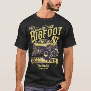 Big Foot Monster Truck Retro funny llama gifts fit T-Shirt