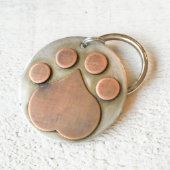 Big Foot Paw Print Pet Tag (Front)