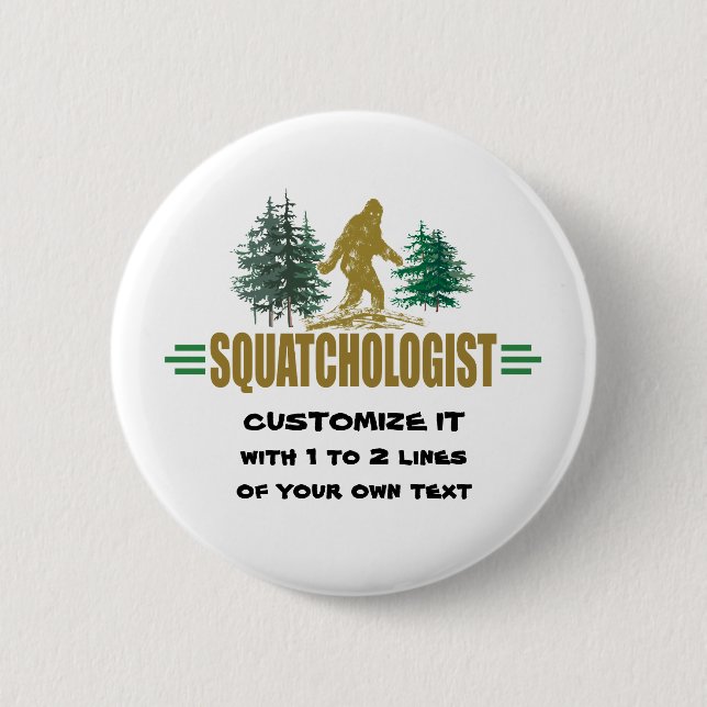 Big Foot Pinback Button (Front)