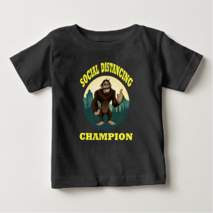 Big Foot Social Distancing Funny Baby T-Shirt
