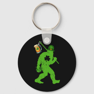 Big Foot St Patricks Day Sasquatch Big Foot Yeti S Keychain