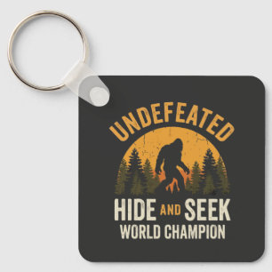 Big Foot Undefeated Hide And Seek World Champion Keychain