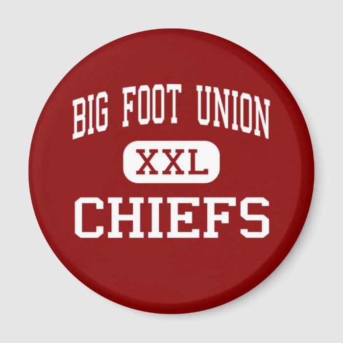 Big Foot Union   Chiefs   High   Walworth Refrigerator Magnet