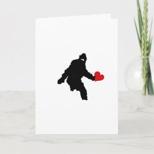 BIG FOOT VALENTINE HOLIDAY CARD