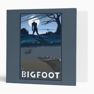 Big Foot walking through Golf Course Binder