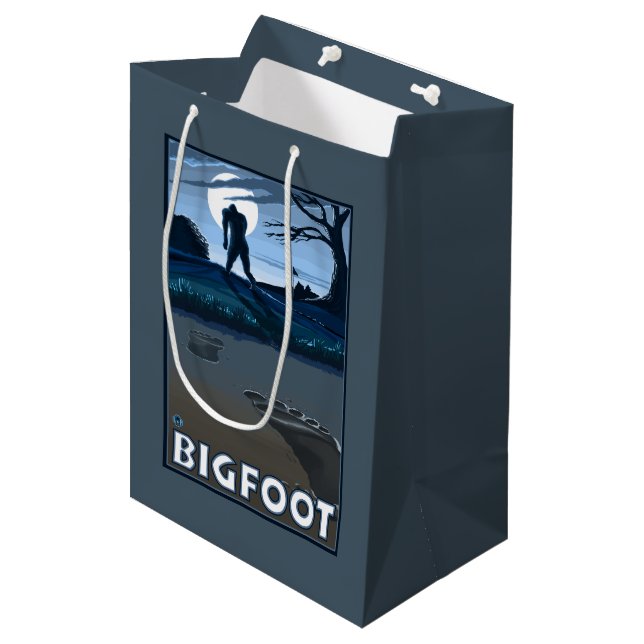 Big Foot walking through Golf Course Medium Gift Bag (Front Angled)