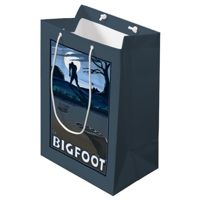 Big Foot walking through Golf Course Medium Gift Bag (Front Angled)