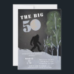 Big Foot Wild Adventure 50th Birthday Invitation<br><div class="desc">Take a walk on the wild side with these fun big foot adventure 50th birthday invites!</div>