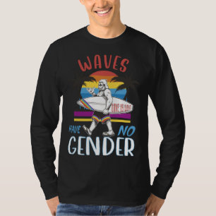 Big Foot with Surfboard Gay Pride Love is Love Men T-Shirt