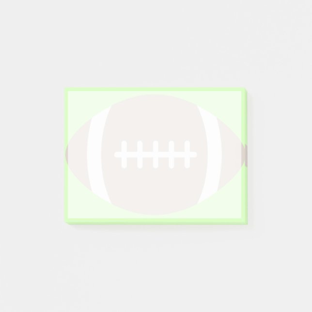 Big Football Emoji Post-it Notes (Front)