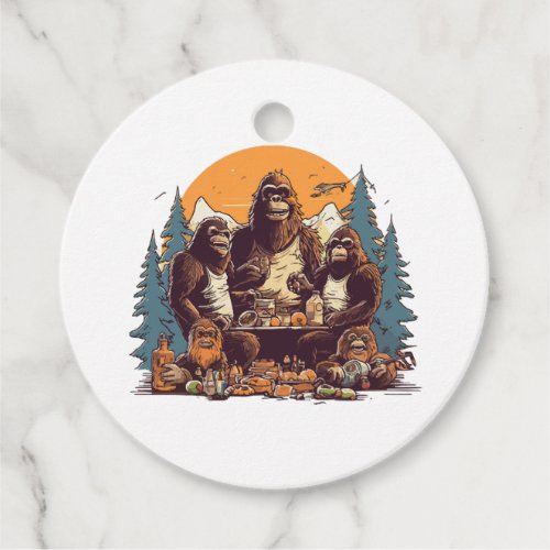 Big Foots Family Favor Tags