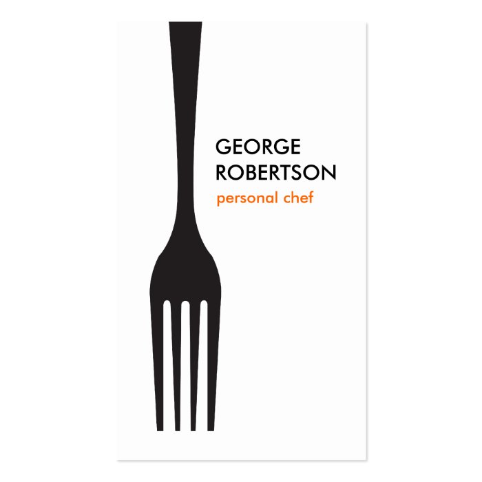 BIG FORK LOGO II for Chef, Catering, Restaurant Business Card Template
