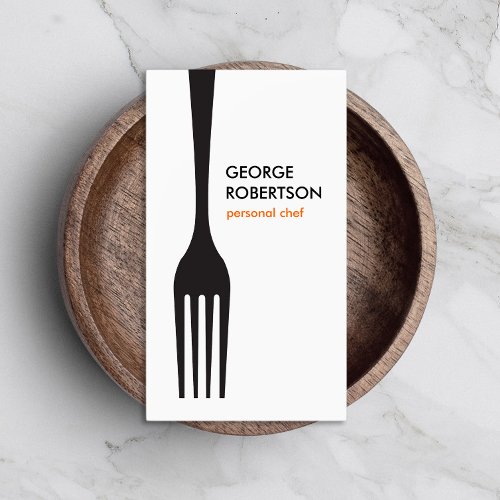 BIG FORK LOGO II for Chef, Catering, Restaurant Business Card Template