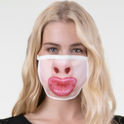 Big Funny Duck Lips Face Mask