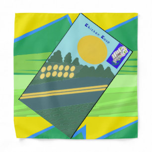 Big Funny Eggs Crossing the Road Bandana