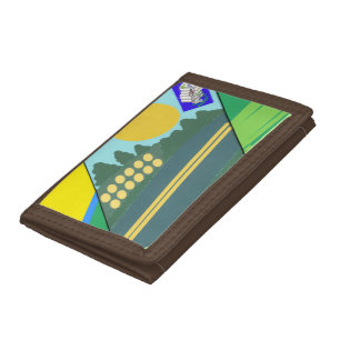 Big Funny Eggs Crossing the Road Tri-fold Wallet