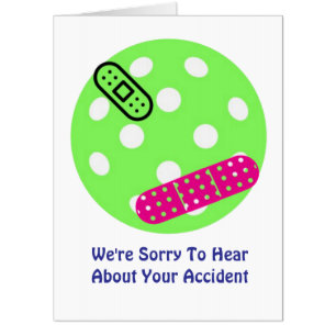 BIG FUNNY Sports (pickleball) Get Well Card