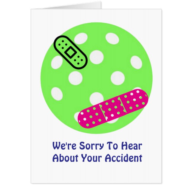 BIG FUNNY Sports (pickleball) Get Well Card (Front)