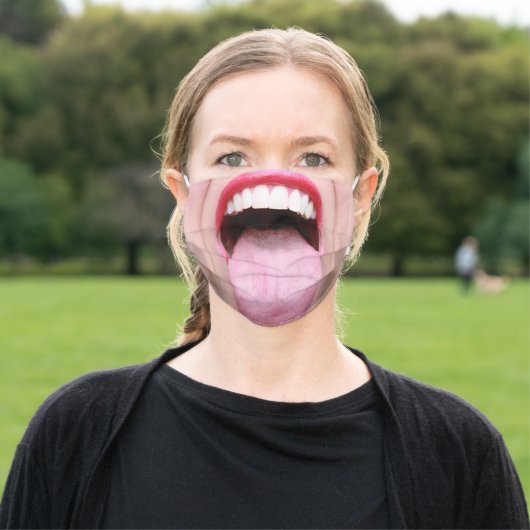 Big Funny Tongue Face Mask (Outside)