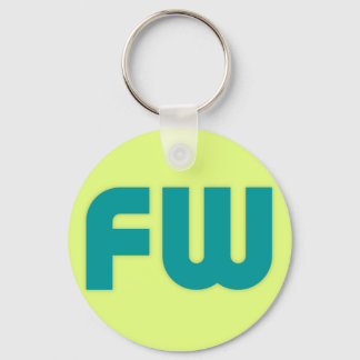 Big FW (new fishwax logo) Keychain