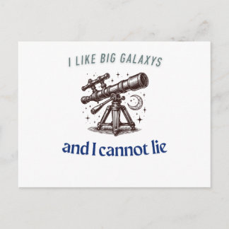 Big Galaxys Funny Space Postcard