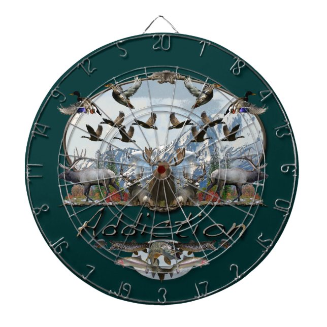 Big Game Addiction Dart Board (Front)