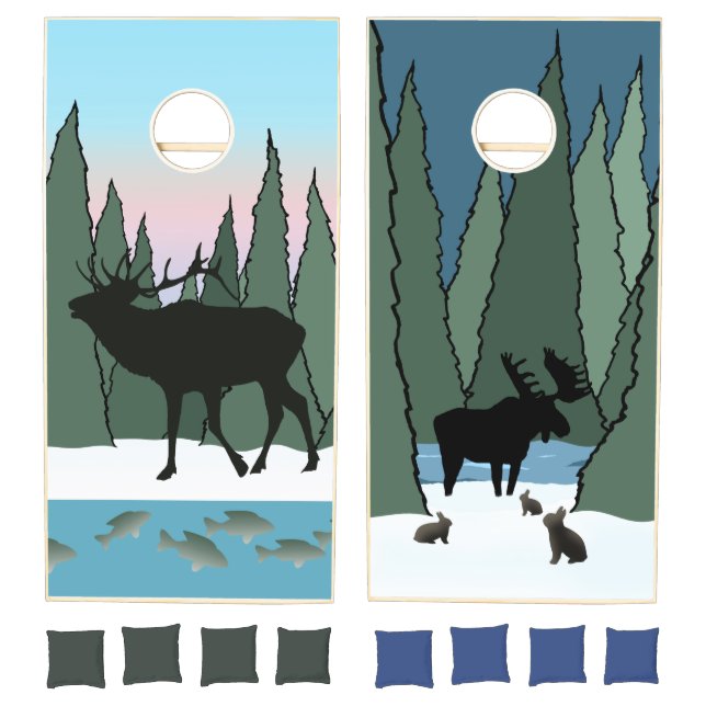 Big Game and Little Friends in the Forest (Set)