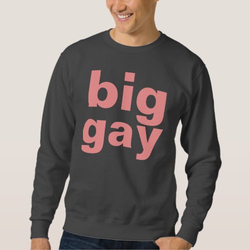 big gay sweatshirt