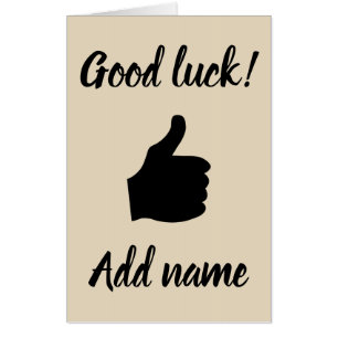 Big Giant good luck card