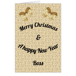 Big Giant personalised Christmas card Boss