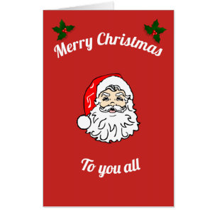 Big Giant personalised Christmas card to you all