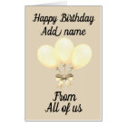 Big Giant Personalised from us all birthday card