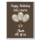 Big Giant Personalised from us all birthday card