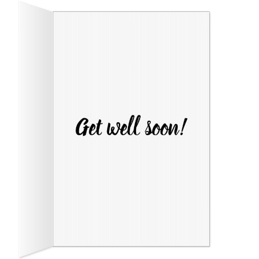 Big Giant personalised get well soon card | Zazzle