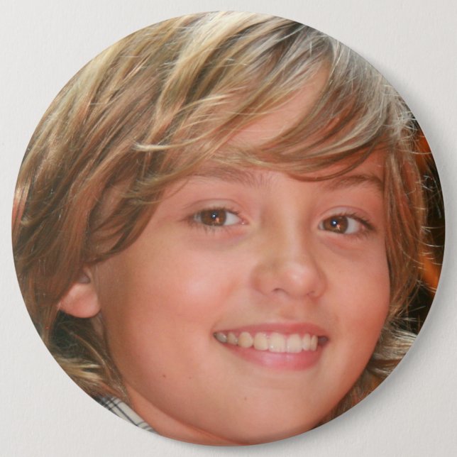 BIG GIANT PHOTO CUSTOM BUTTON (Front)