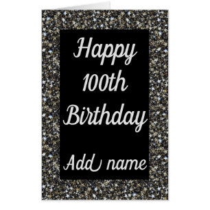 Big Giant special personalised 100th birthday card