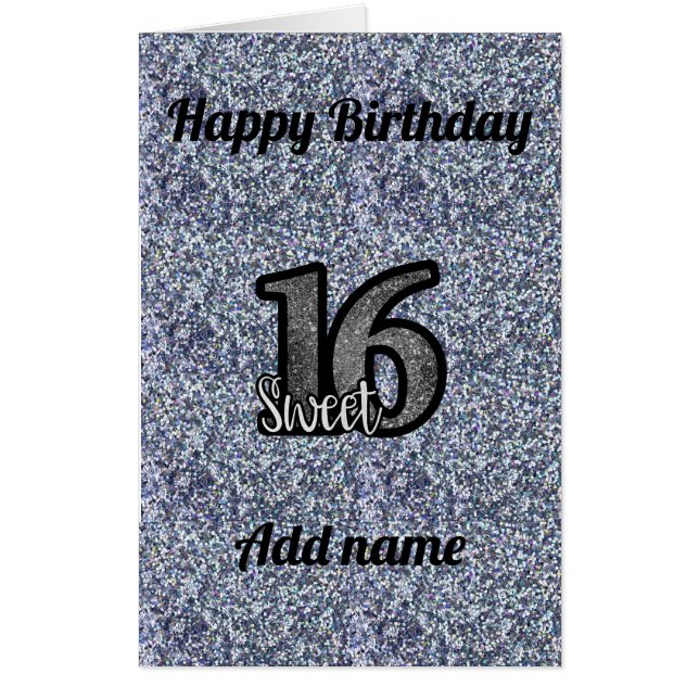 Big Giant special personalised 16th birthday card (Front)