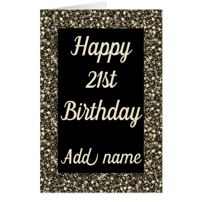 Big Giant special personalised 21st birthday card (Front)