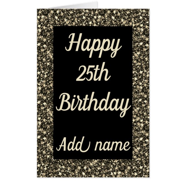 Big Giant special personalised 25th birthday card (Front)