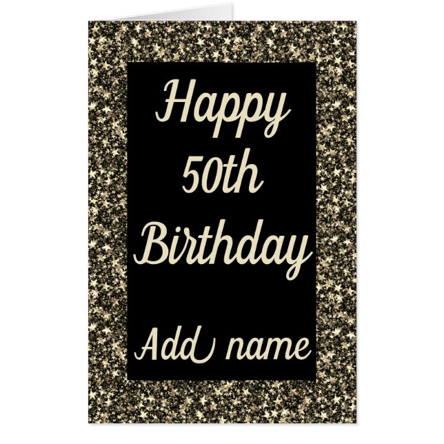 Big Giant special personalised 50th birthday card (Front)