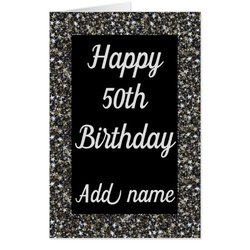Big Giant special personalised 50th birthday card