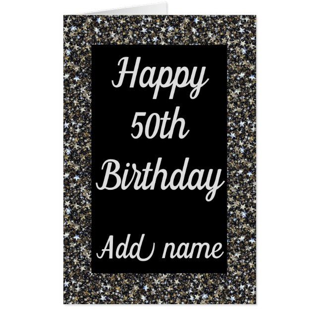 Big Giant special personalised 50th birthday card (Front)
