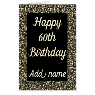 Big Giant special personalised 60th birthday card