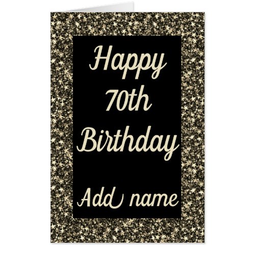 Big Giant special personalised 70th birthday card